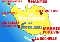 gites et campings Les Sables d'Oonne en Vendée