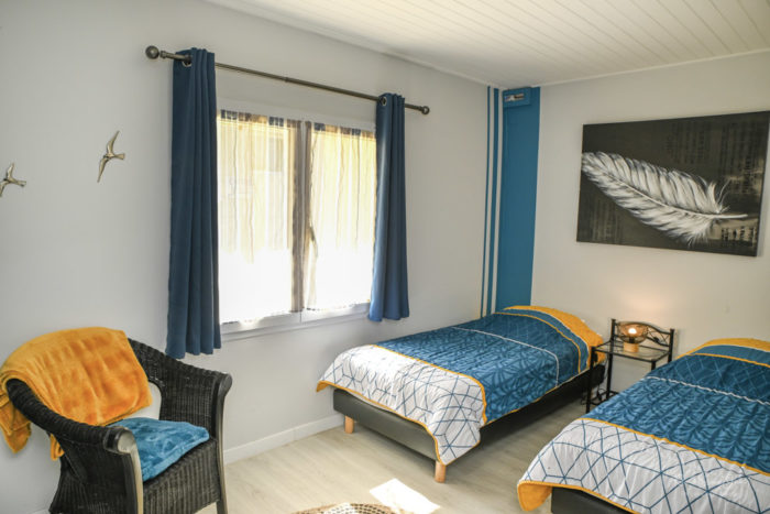 Chambre 2 lits Gites les sables d'olonne