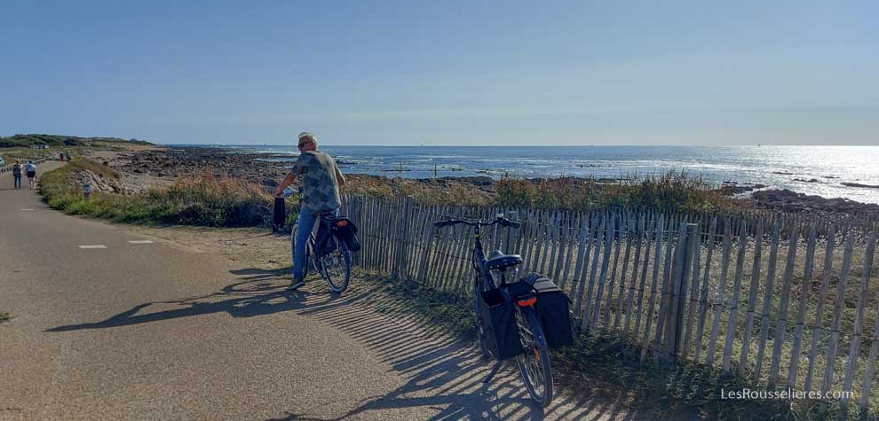 Pistes cyclables à la sortie du camping