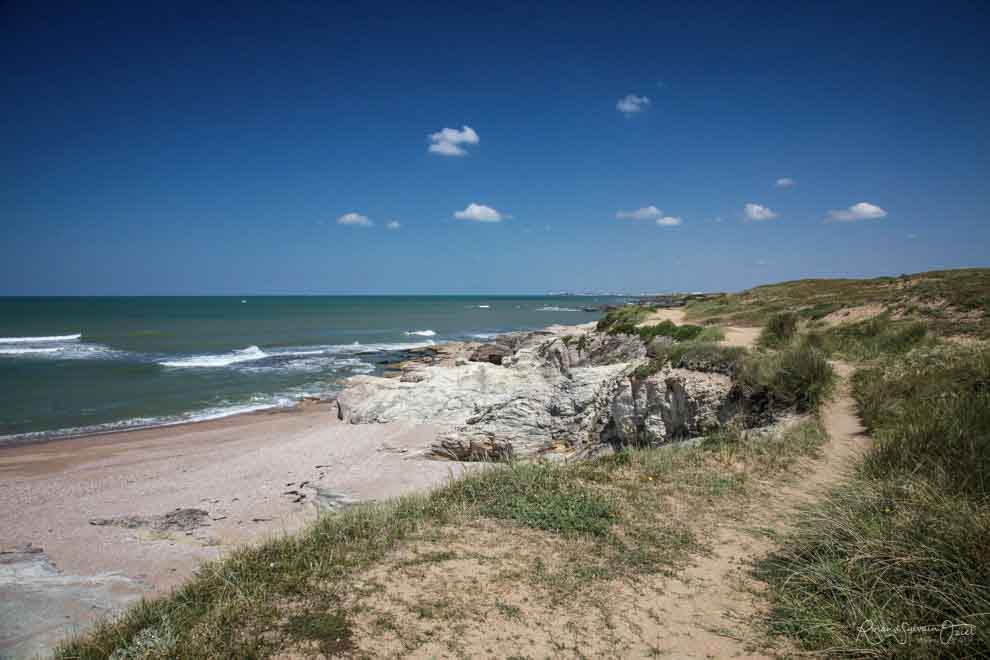 Criques plages et rochers de  Brétignolles sur Mer