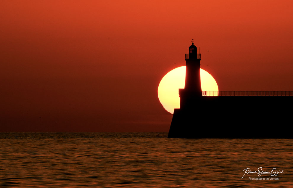 Coucher de soleil aux Sables d&apos;Olonne